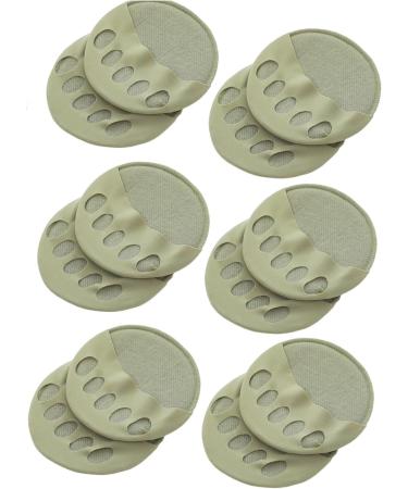 Toe Pads Foot Pads Solesoothe Pads with Toe Holes Sole Soothe Foot Pads Reusable Forefoot Pads for Women Relieving Foot Fatigue Soft Reusable(Green)