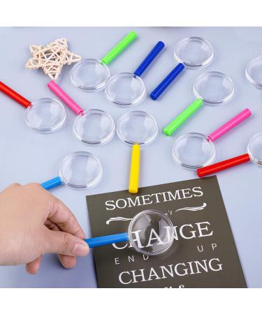 ADXCO 12 Pack Plastic Magnifying Glasses Colorful Magnifying Glasses Party Favors 6 Colors - Buy Online on GoSupps.com