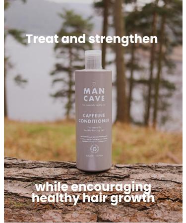 ManCave Caffeine Conditioner 500ml for Men | Encourage Healthy Hair Growth | Vegan & Eco-Friendly | Made in England - Buy Online on GoSupps.com
