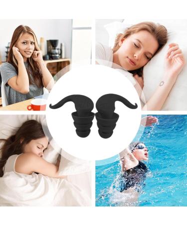 Horn-Shaped Silicone Earplugs Horn Sound Proof Earplugs Noise Cancelling Horn Ear Plugs Horn-Shaped Waterproof Silicone Earplugs Portable Ear Plugs with Carrying Case Perfect for Home Swimming Black - Buy Online on GoSupps.com
