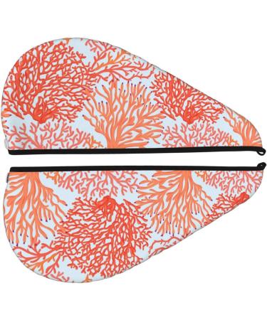 Corals Microfiber Hair Towel | Soft Super Absorbent Hair Wrap for Women | Quick Dry Coral Velvet Cap for Long Curly & Thick Hair - Buy Online on GoSupps.com