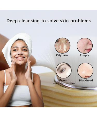 Buy Soft Bristle Face Washers - 2 Pack Face Exfoliating Scrub Brush for Deep Pore Cleaning & Skincare | Silvery - Buy Online on GoSupps.com