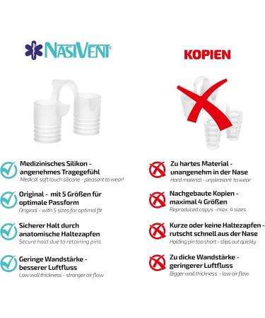 Nasivent Tube Plus - Premium Anti-Snoring Nasal Silator for Improved Breathing - Easy to Use & Includes Storage Box - Transparent S (2 Pack) - Buy Online on GoSupps.com