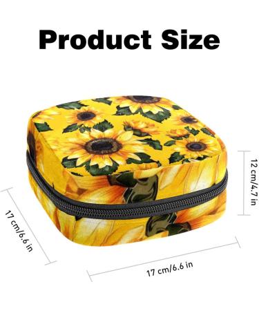 MUOOUM Menstrual Pad Bag for Women - Zippered Collective Bag with Blue Dragonfly Pattern (4.7x6.6 in) - Perfect for Tampons & Essentials - Buy Online on GoSupps.com