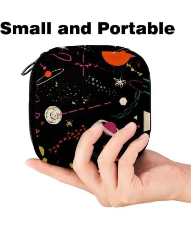 Portable Women's Binding-Up Bags | Menstrual Cup Pocket | Teen Girls Tampons & Pads | Multi-Colored Black - Shop Now! - Buy Online on GoSupps.com