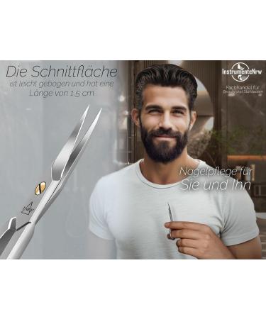 Professional Nail Scissors Set - Extra Fine & Sharp Stainless Steel Manicure Clippers for Men & Women - Rust-Free Curved Cut Design - Buy Online on GoSupps.com