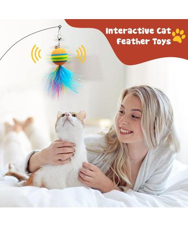 Shop Tavada Cat Toys: 32 Interactive Cat Toys with Springs & Suction Cup - Perfect for International Shipping! - Buy Online on GoSupps.com