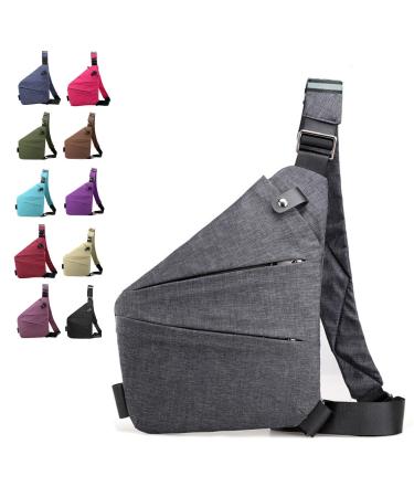 Theft -proof travel bag breast pocket women anti -theft travel bag theft -proof bag men theft -proof shoulder bag bodybag women anti -theft pocket women gray - Buy Online on GoSupps.com