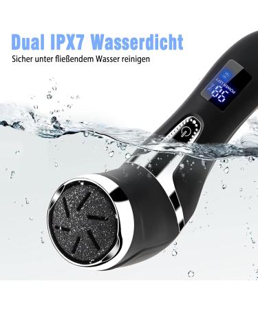 Electric Callus Remover Feet Rechargeable: Professional Callus Remover Electric Foot Care Set Waterproof with ED Smart Display and 2 Levels Adjustable - Buy Online on GoSupps.com