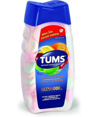 TUMS Ultra Strength Antacid for Heartburn Relief Assorted Fruit 160 tablets - Buy Online on GoSupps.com