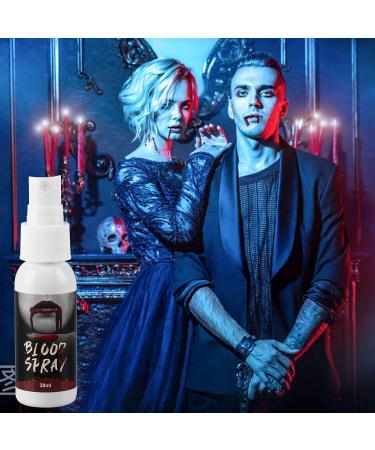 2 Pcs Fake Blood Spray - Halloween Blood Splatter Makeup for Clothes - Realistic Zombie & Vampire Costume Cosplay - 2 x 30ml Red - Buy Online on GoSupps.com