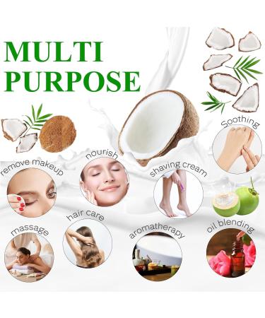 Elitzia Coconut Oil Hair Spa Skin Care Massage Oil Conditoner Liquid Skin Nourish Moisturier Makeup Remover Fix Flyaways Versatile Base Oil Face Body Pure Natural 3.99fl.oz 3.99 Fl Oz (Pack of 1) - Buy Online on GoSupps.com