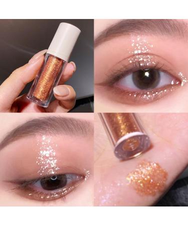 Buy Liquid Glitter Eyeshadow - Golden Metals Waterproof Diamond Shimmer Eye Shadow | International Shipping - Buy Online on GoSupps.com