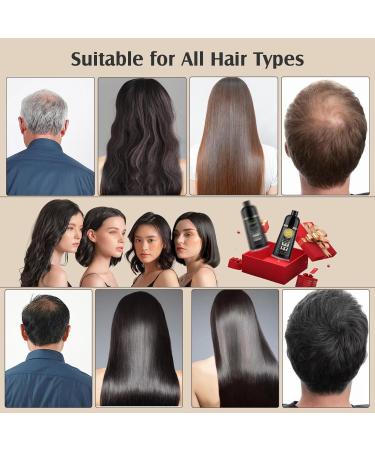 400ml Black Hair Shampoo: Herbal Hair Color Dye for Men and Women - Semi-Permanent, Gentle Formula for Smooth, Shiny Results - Buy Online on GoSupps.com