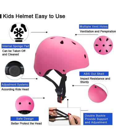Glaf Toddler Bike Helmet for 2-8 Years Old Kids - Adjustable Multi-Sport Helmet for Boys and Girls - Lightweight and Durable - Pink (Small 48-54cm) - Buy Online on GoSupps.com