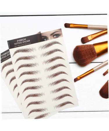 Beavorty 9 Sheets Waterproof Eyebrow Stickers 6d Cosmetic Stencil 21x14.7cm Brown - Buy Online on GoSupps.com
