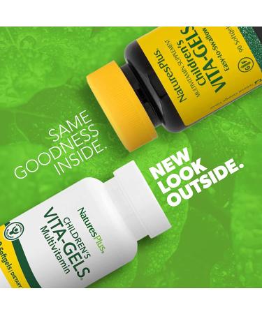 Nature's Plus Children's Vita-Gels Multivitamin - Natural Orange, 90 Softgels | Optimal Growth & Immunity - Buy Online on GoSupps.com