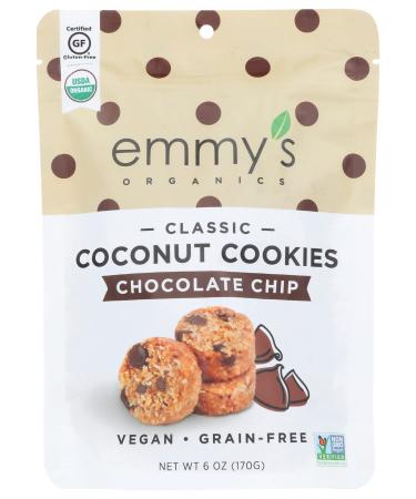 Emmy's Organics Organic Chocolate Chip Coconut Cookies, 6 oz