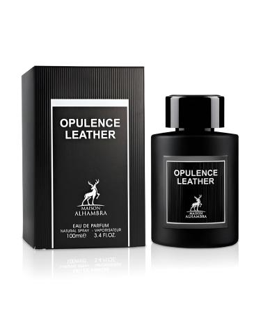 Maison Alhambra Opulence Leather for Men Eau de Parfum Spray 3.4 Ounce / 100 ml Spicy Wood Leather Amber Wood Floral 3.4 Fl Oz (Pack of 1) - Buy Online on GoSupps.com