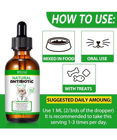 2 Oz Cat Antibiotics for Immune Support, Itch Relief, and Allergy Relief - Roast Chicken Flavor - Buy Online on GoSupps.com