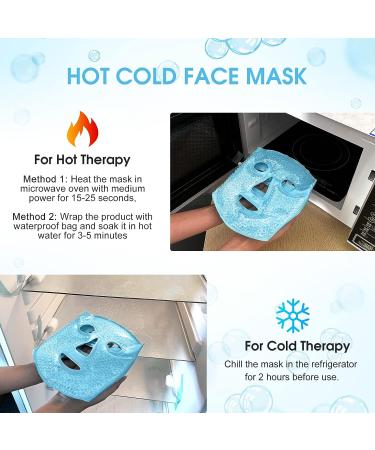 Reusable Cooling Gel Eye Mask for Dark Circles and Puffiness - Ultimate Stress Relief + Free Face Mask - Buy Online on GoSupps.com