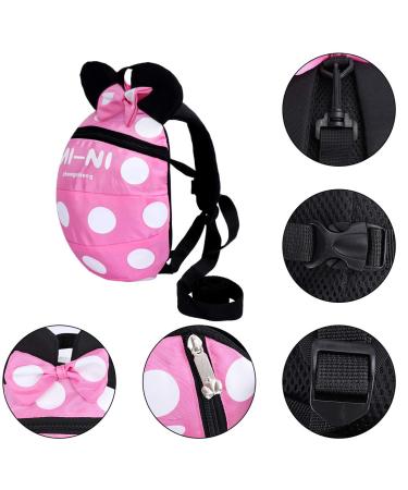 Anti Lost Toddler Backpack with Safety Leash - Pink | Age 1-5 Years - Buy Online on GoSupps.com