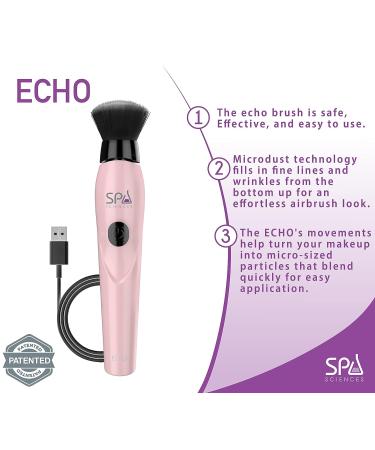 Spa Sciences ECHO Makeup Brush for Flawless Blending & Contouring - 3 Speeds, Rechargeable - Buy Online on GoSupps.com