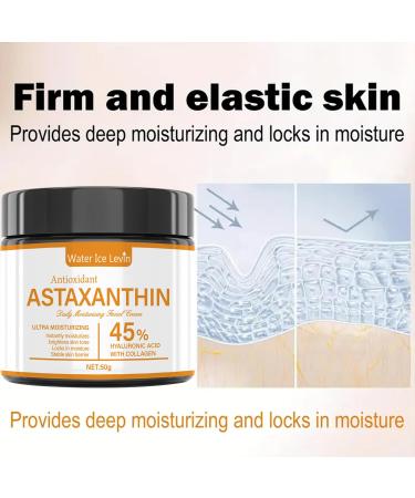 2PCS Astaxanthin Face Cream Anti-Aging Face Moisturizer For Reduce Wrinkles & Fine Lines Daily Repair Facial Moisturizing Cream for Women and Men Antioxidant and Nourish All Skin Types - Buy Online on GoSupps.com