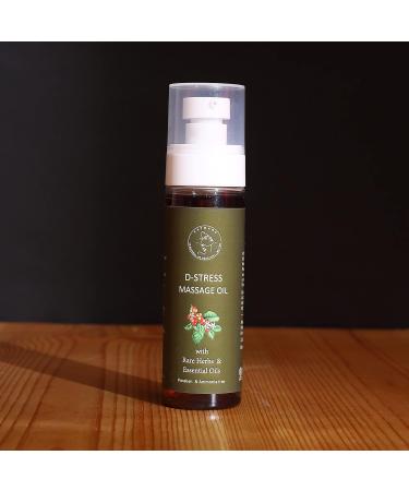 AATMANA D-Stress Massage Oil - Natural Therapy for Sore Muscles & Joints | Warming Essential Oil with Rare Herbs - 3.38 fl oz - Buy Online on GoSupps.com