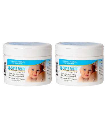 Triple Paste Diaper Rash Cream Hypoallergenic Medicated Ointment for Babies  3 oz