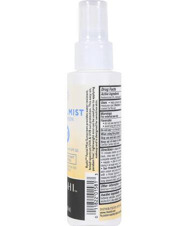 Ryshi Broad Spectrum SPF 30 Sunscreen Face Mist Hydrating Water-Resistant Lightweight Travel Size with Provitamin B5 & Vitamin E - Paraben Free - Buy Online on GoSupps.com