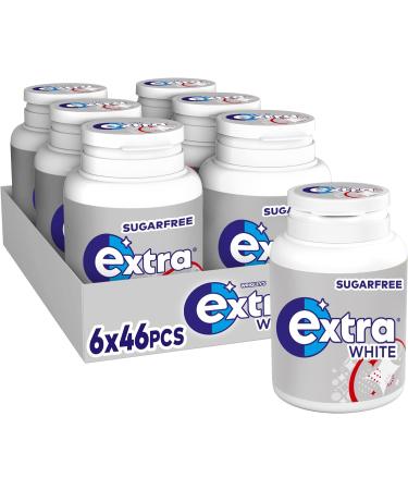 Extra White Chewing Gum Sugar Free Bubblemint Pack of 30 & White Chewing Gum Sugar Free Chewing Gum Bulk Box 6 Packs of 46 Pieces - Buy Online on GoSupps.com