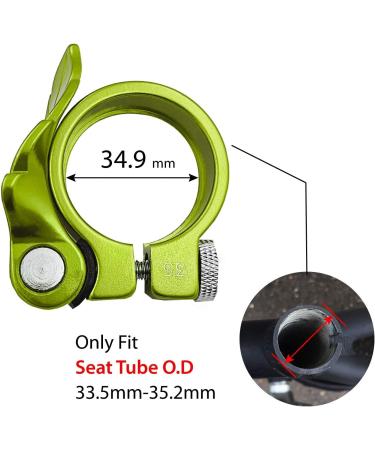 ONIPAX QR Leaf Seatpost Clamp 35mm - Green - Buy Online on GoSupps.com