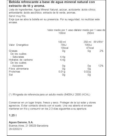 Agua T Menta Font-Vella 1.25L - Buy Online on GoSupps.com