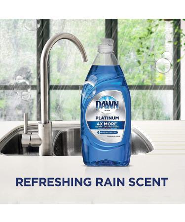 Dawn Platinum Dish Soap + Non-Scratch Sponges | Refreshing Rain Scent | 3x24oz + 2 Sponges | Packaging May Vary - Buy Online on GoSupps.com