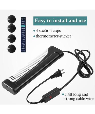 HITOP 300W/500W Digital Aquarium Heater | Submersible Heater with Temperature Display and External Controller for Fish Tank up to 150 Gallon - Buy Online on GoSupps.com