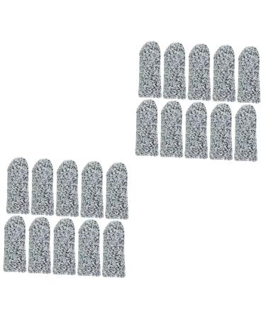 FRCOLOR 20 Pcs Anti-Cut Finger Cot Finger Covers Thumb Covers Anti Cut Finger Sleeves Thumb Guards Finger Protectors Cut Resistant Finger Sleeves Finger Protector for Cutting Food