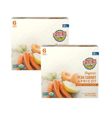Earth's Best Organic Baby Food Stage 3 - Pear Carrot Apricot, 3.5 oz (12 Pack) - Buy Online on GoSupps.com