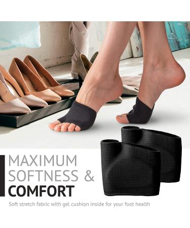 Metatarsal Sleeve Pads Ball of Foot Cushions with Soft Gel Fabric Forefoot Compression Socks Half Forefoot Sleeves Great for Metatarsal and Forefoot Pain Relief for Men and Women. - Buy Online on GoSupps.com