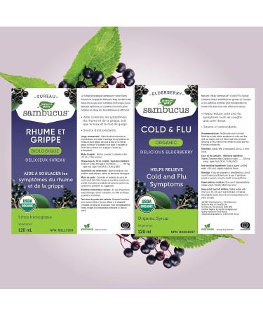 Nature's Way Sambucus Organic Cold and Flu Care Elderberry Syrup Used in Herbal Medicine to Help Relieve Symptoms (Coughs and Sore Throats) in Adults 120 ml 120 ml (Pack of 1) Medicine - Buy Online on GoSupps.com