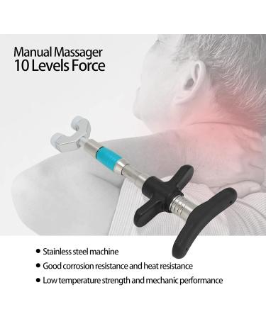 Shanrya Chiropractic Adjustment Tool - Manual Spine Massage Device with 6 Massage Heads for Back Pain Relief | Easy to Use & Relaxing | International Shipping Available - Buy Online on GoSupps.com