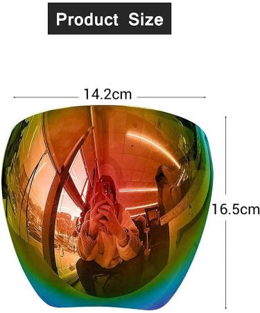 Meeyeet Oversized Polarized Full Face Shield Sunglasses with Detachable Nose Pads - Multi-Color Visor Cover for Outdoor (C) - Buy Online on GoSupps.com