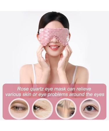 Rose Quartz Cooling Jade Eye Mask | 100% Natural Crystal | Facial Relaxation | Ideayard - Buy Online on GoSupps.com