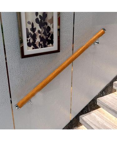 Round Wood Stairs Handrail Against The Wall Anti-Slip Pine Handicap Grab Bars for Bars Lofts Kindergarten Guardrail Corridor Retro (Size : 0.3m(1ft) 0.5m(1.5ft)) - Buy Online on GoSupps.com