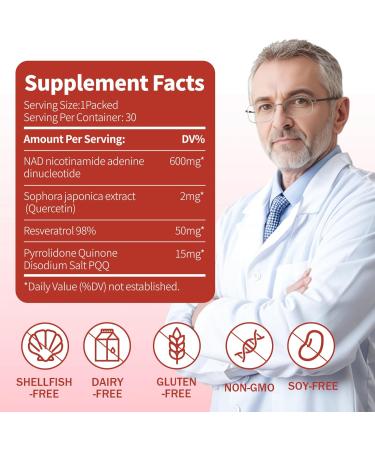 Decatela 1000mg High Absorption Nicotinamide Adenine Dinucleotide Liquid Supplement Resveratrol & PQQ Delaying Aging Boosts Cellular Energy Improve Concentration. 30 Pocket 10.58 Fl Oz (Pack of 1) - Buy Online on GoSupps.com