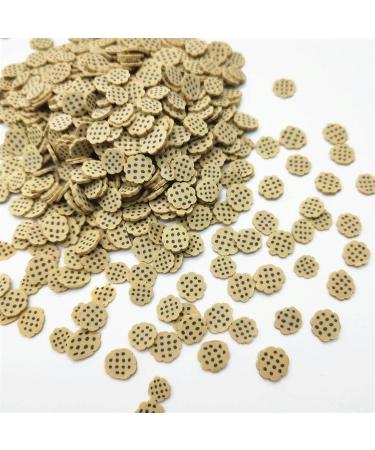  20G 1Cm Big Brown Biscuits Polymer Clay Cookie Slices For DIY Fruit Clay Slices Charms Polymer Clay Nail Art Decoration for DIY Nail Art Biscuits 5mm - Buy Online on GoSupps.com