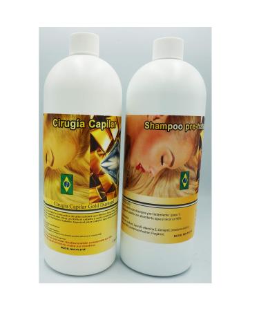 Cirug a Capilar Diamond Gold 1L - Rejuvenating Shampoo & Treatment for All Hair Types | International Shipping - Buy Online on GoSupps.com