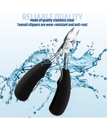 9-Piece Ingrown Toenail Tools Kit for Hard and Thick Nails - Nail Clipper, Knife, Nipper, File Set - Cuticle Removal Clippers (Black) - Buy Online on GoSupps.com