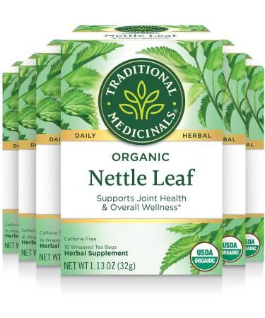 Traditional Medicinals Nettle Leaf 16 Count Tea Bags (6 Pack) Tea Nettle Leaf 16 Count (Pack of 6)