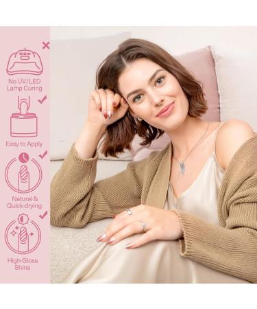 AZUREBEAUTY 30Pcs Dip Powder Nail Kit - Translucent Nude Pink Dipping Liquid Set Matte Top Coat & Recycling Tray for DIY Nail Art - Perfect for Home & Salon Use - Buy Online on GoSupps.com